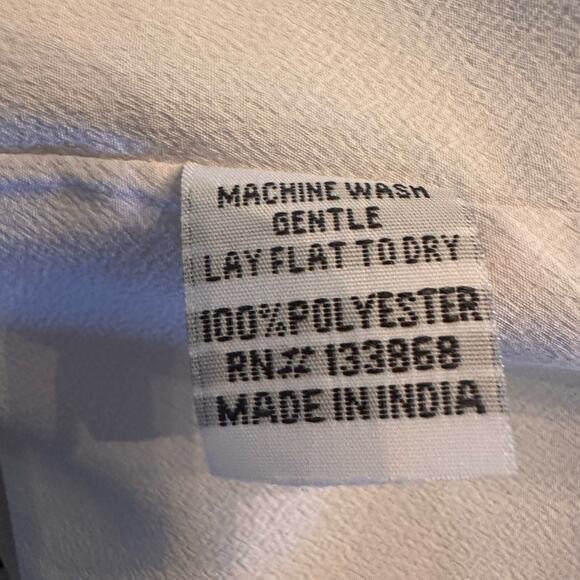 Southern Frock Ruffle V- Neck Sleeveless Dress - Blue White Size Small - Picture 8 of 9